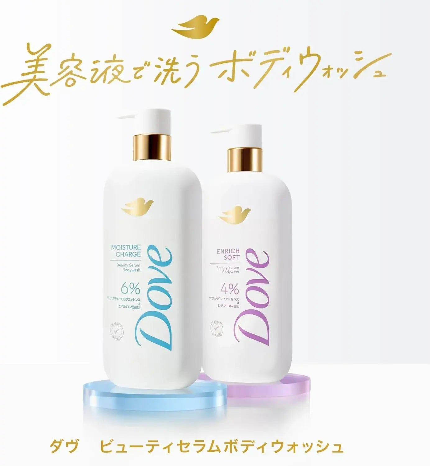 Dove Beauty Serum Body Wash Moisture Charge Pump 17.6 oz