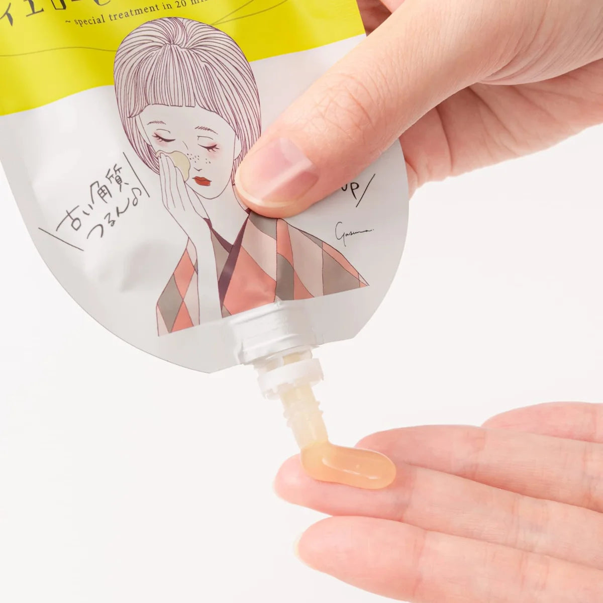 Kose Clear Turn Japan Keana Komachi Yellow Peel Off Pack 5X1P + Bonus