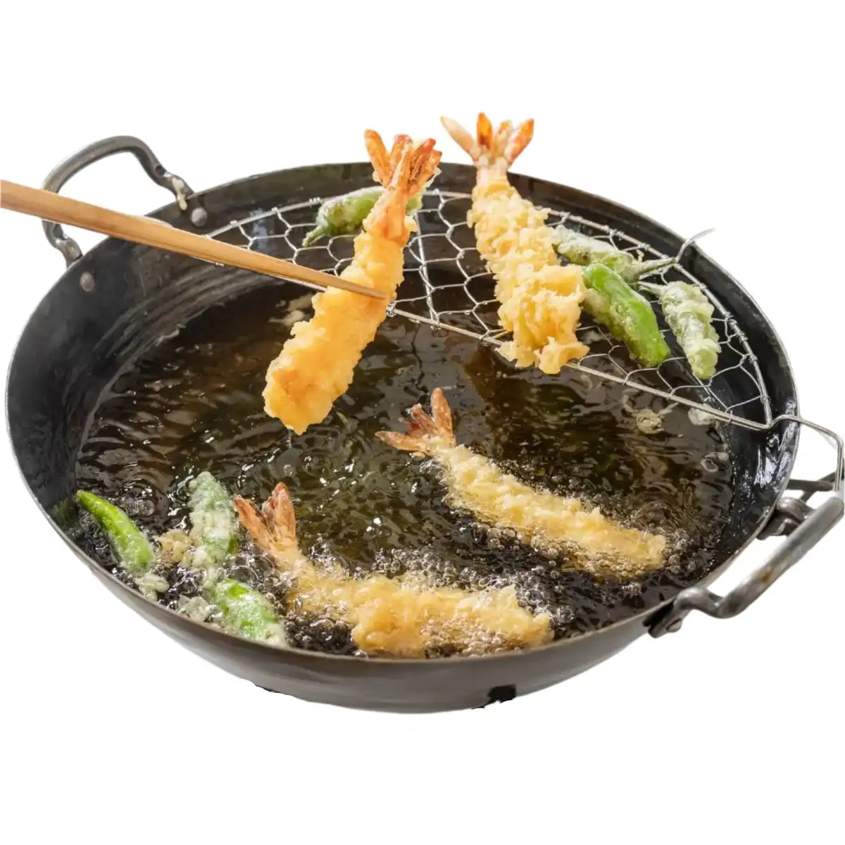 Yamada Hammered Iron Tempura Pan 42cm