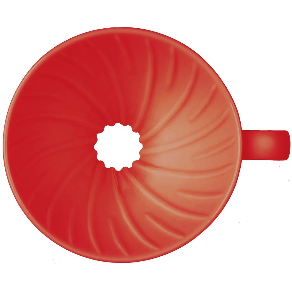 Hario V60 Ceramic Red Coffee Dripper Vdc-02R - Japan - 1-4 Cups