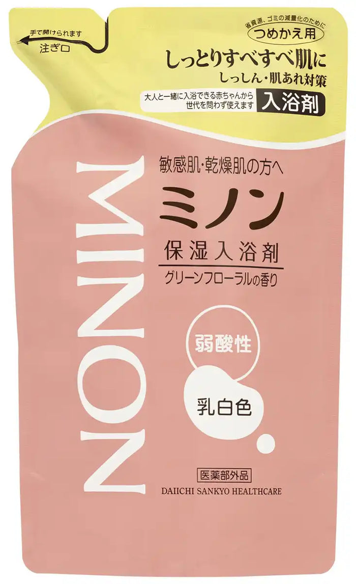 Minon Medicated Moisturizing Bath Additive Refill 400Ml Japan Quasi-Drug