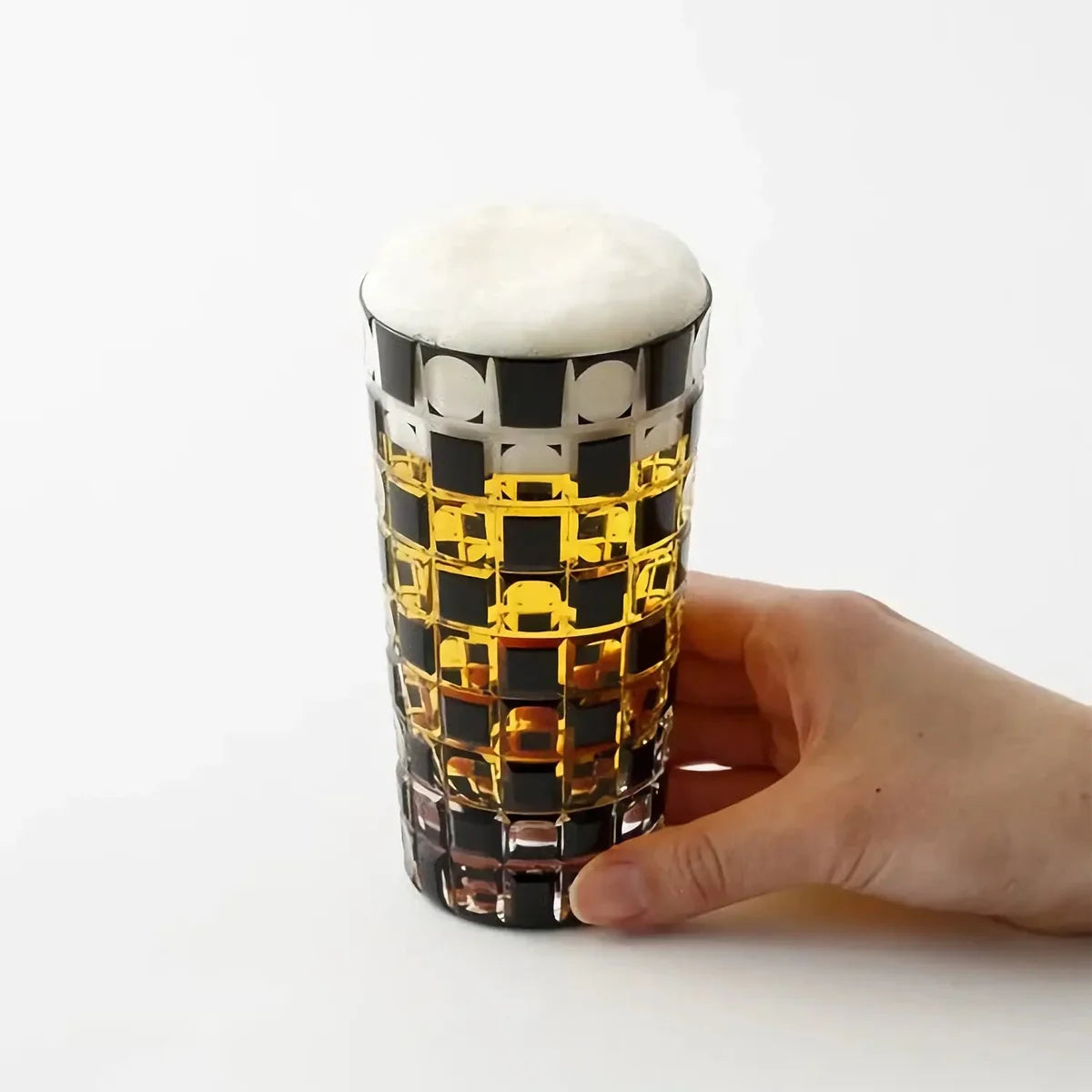 Kimoto Glass Tokyo Kuroco Edo Kiriko Tumbler Japan Ichimatsu
