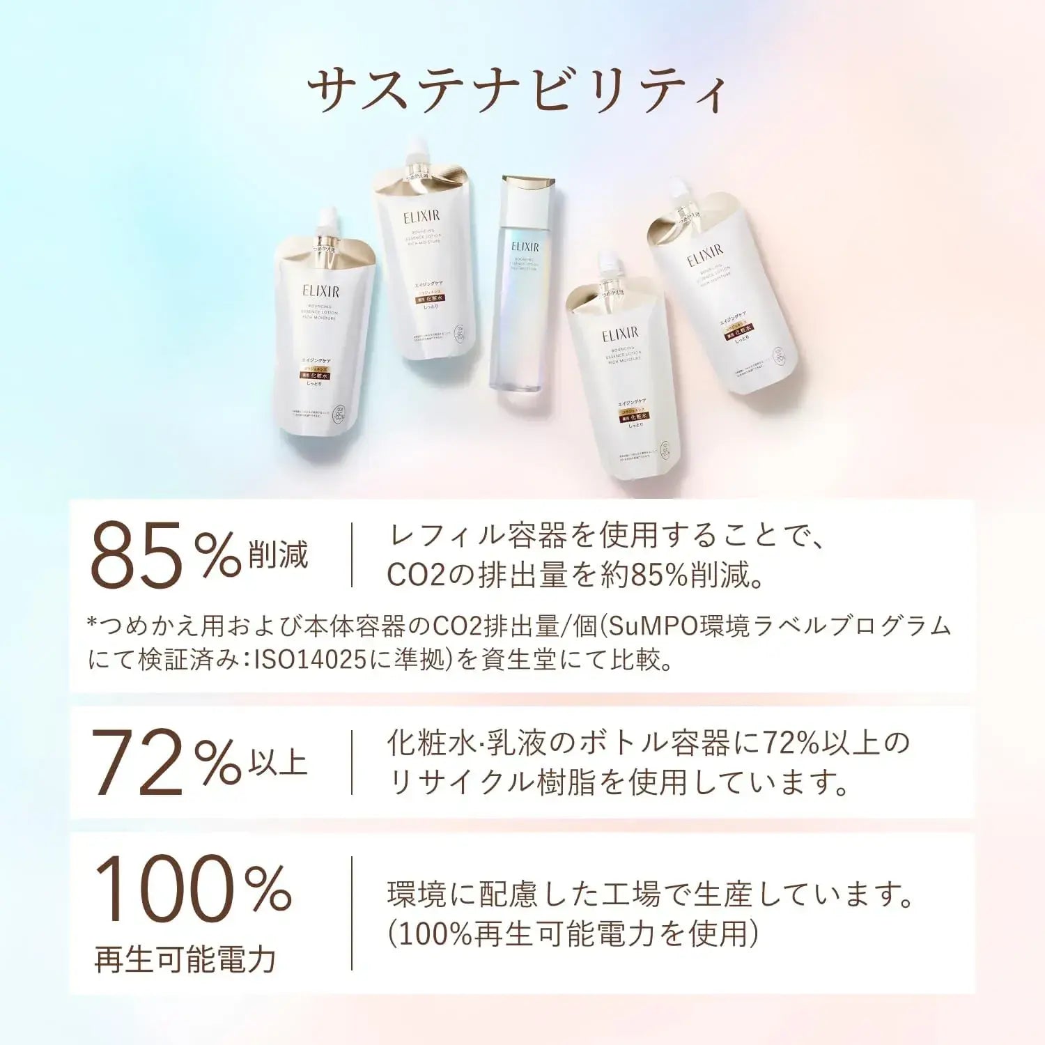 Elixir Lift Moist Trial Set Quasi-Drug Moisturizing 90ml Total