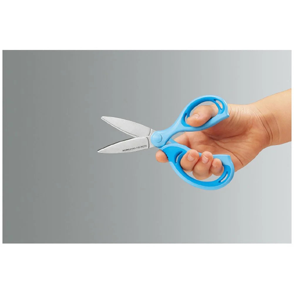 Kokuyo Japan Aerofit Sakusa Glueless Blade Blue Kids Scissors P270B