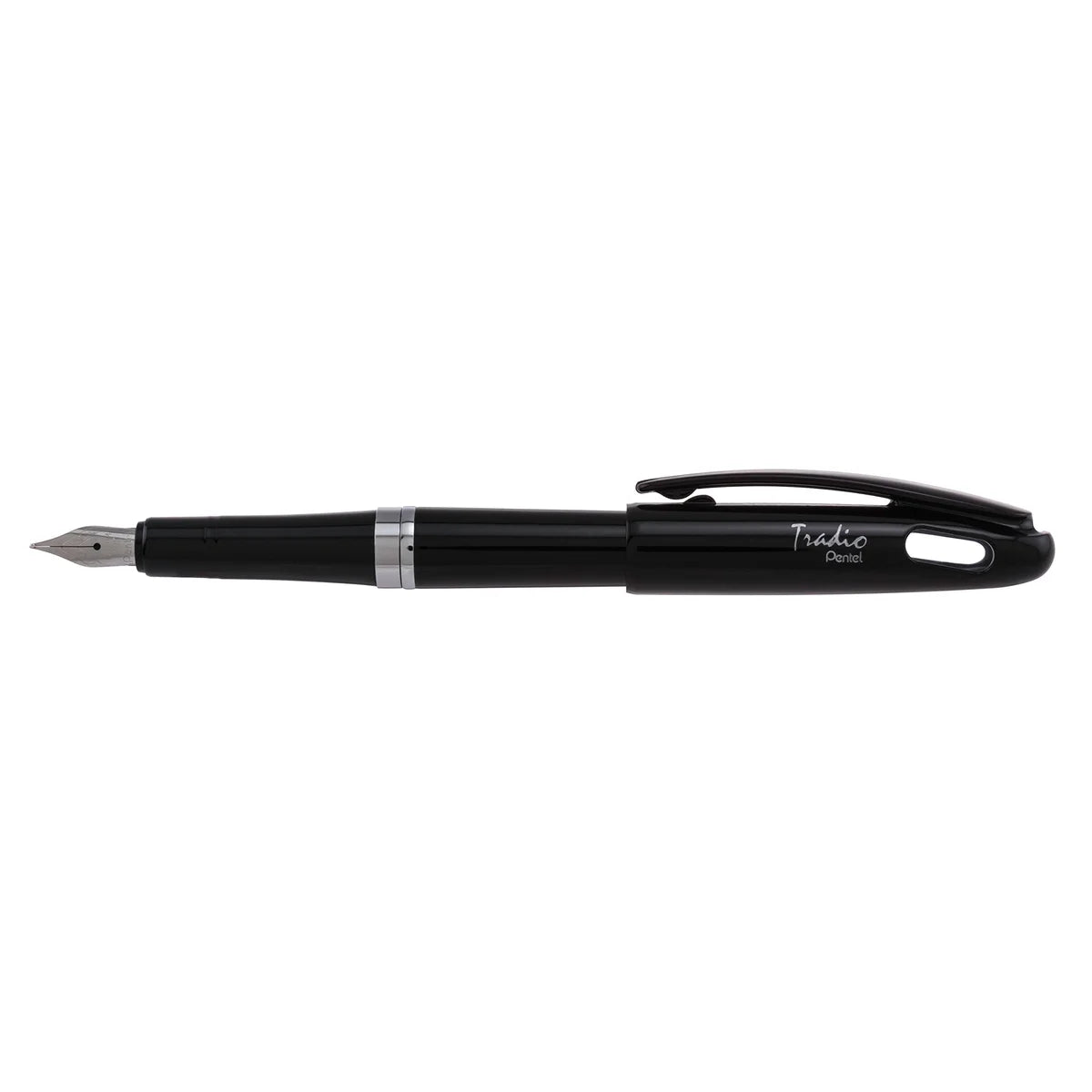 Pentel Tradio Fountain Pen Black Barrel Blue Ink Japan - Gift Box 1 Pack (Trf94A-C)