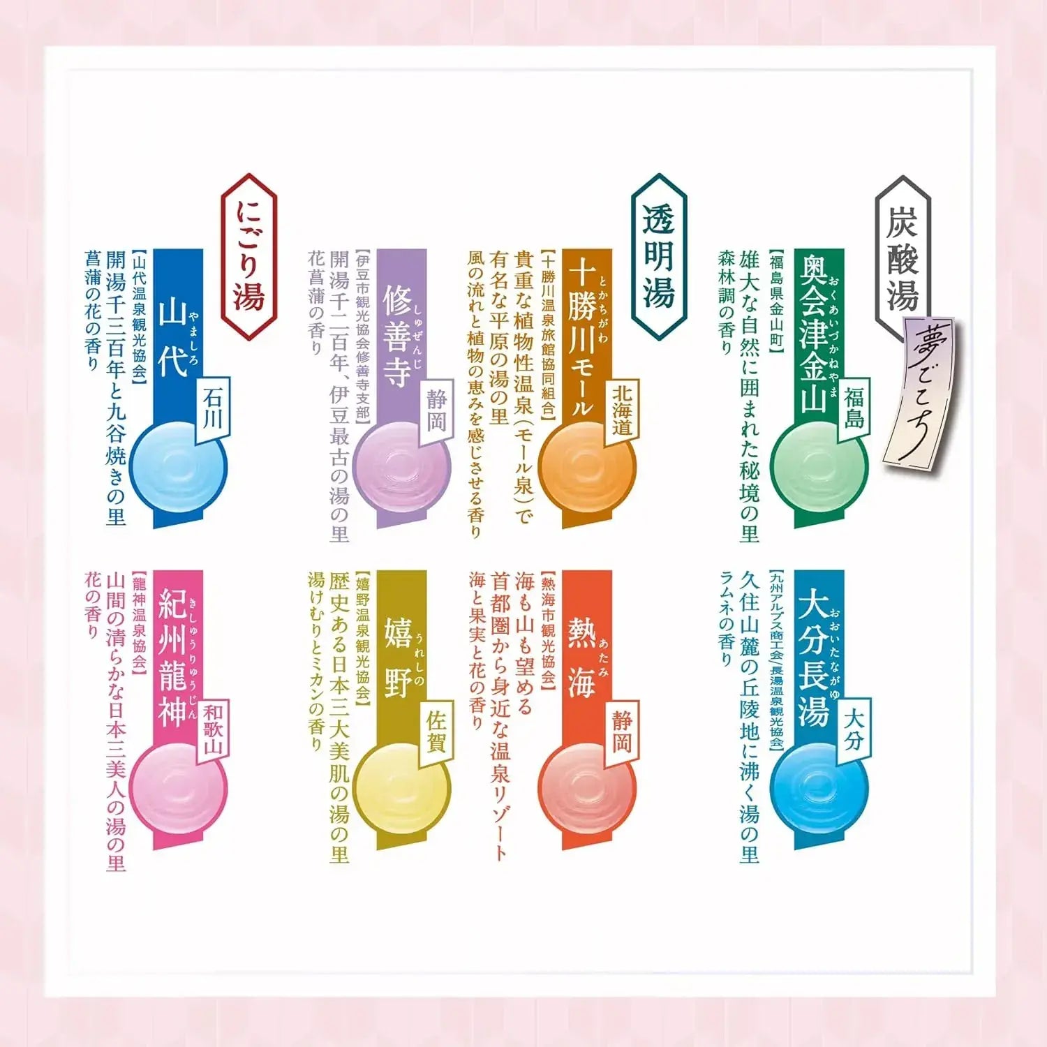 Famous Japanese Hot Springs Totonou Yutabi Onsen Bath Salts 10 Packs