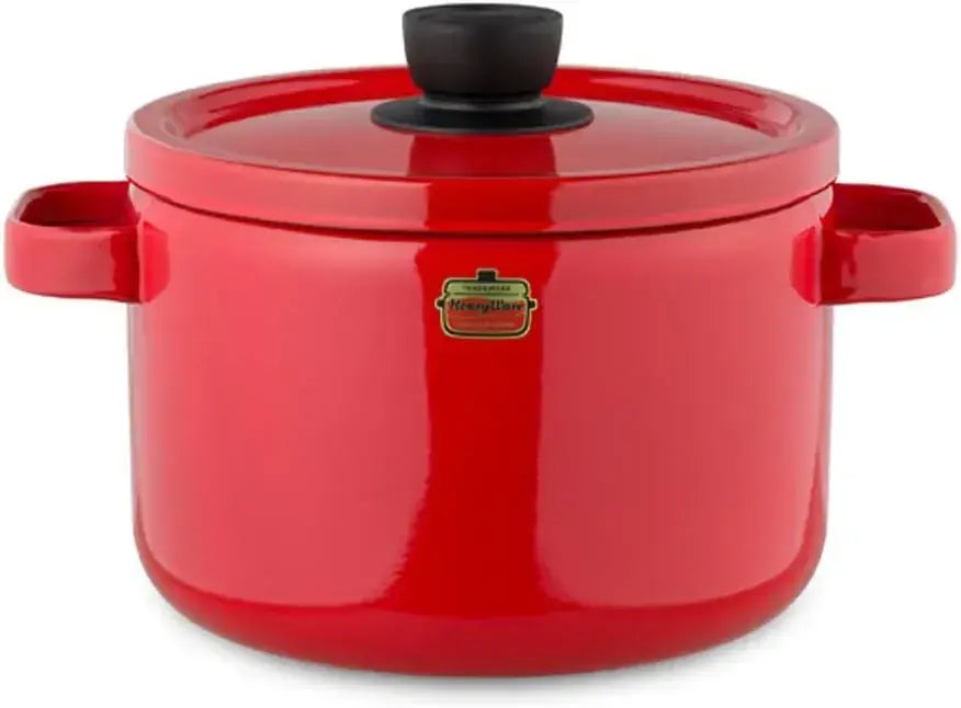 Fuji Horo Solid Kettle Durable Kitchen Hot Water Pot - Deep Casserole Red - 4977618095482