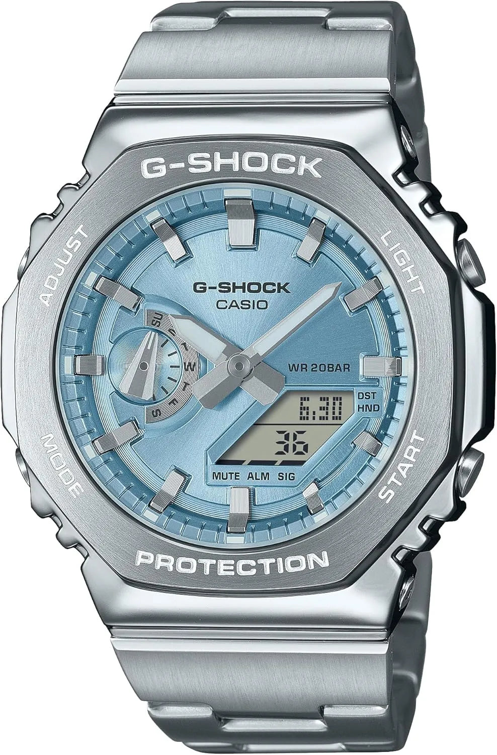 G-SHOCK GM-2100GC-1AJF Metal Cover Black Limited Edition Watch - Sky Blue
- 4549526383557