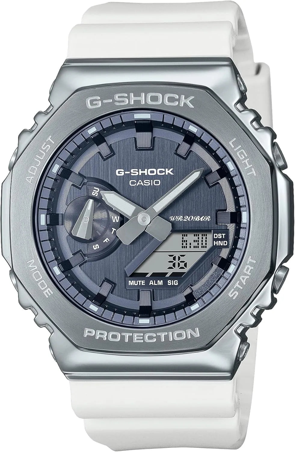 G-SHOCK GM-2100GC-1AJF Metal Cover Black Limited Edition Watch - Precious Heart White Navy
- 4549526363986