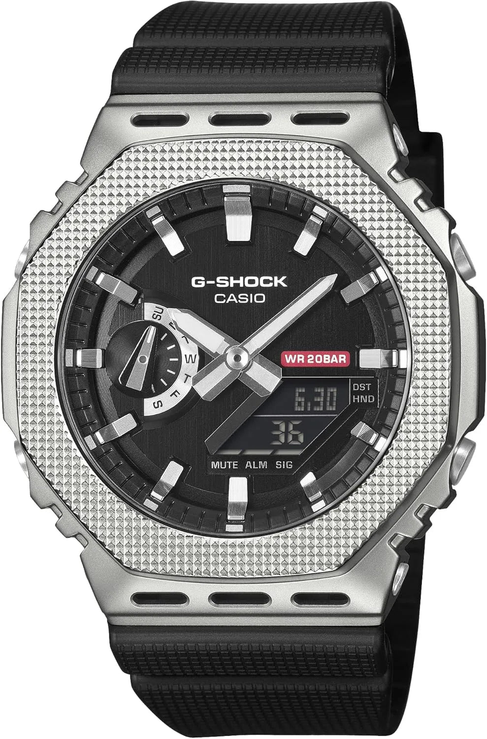 G-SHOCK GM-2100GC-1AJF Metal Cover Black Limited Edition Watch - Pattern Bezel Silver
- 4549526414527