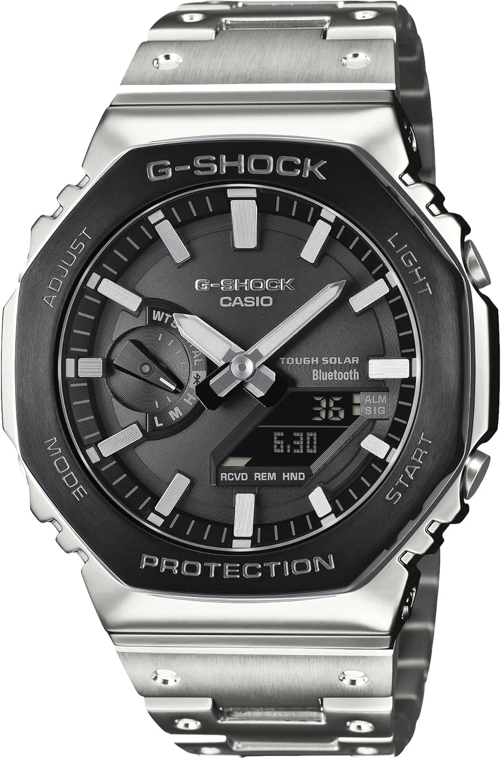 G-SHOCK GM-B2100 Classic Gold Wristwatch with Bracelet Band - Silver & Black
- 4549526414671