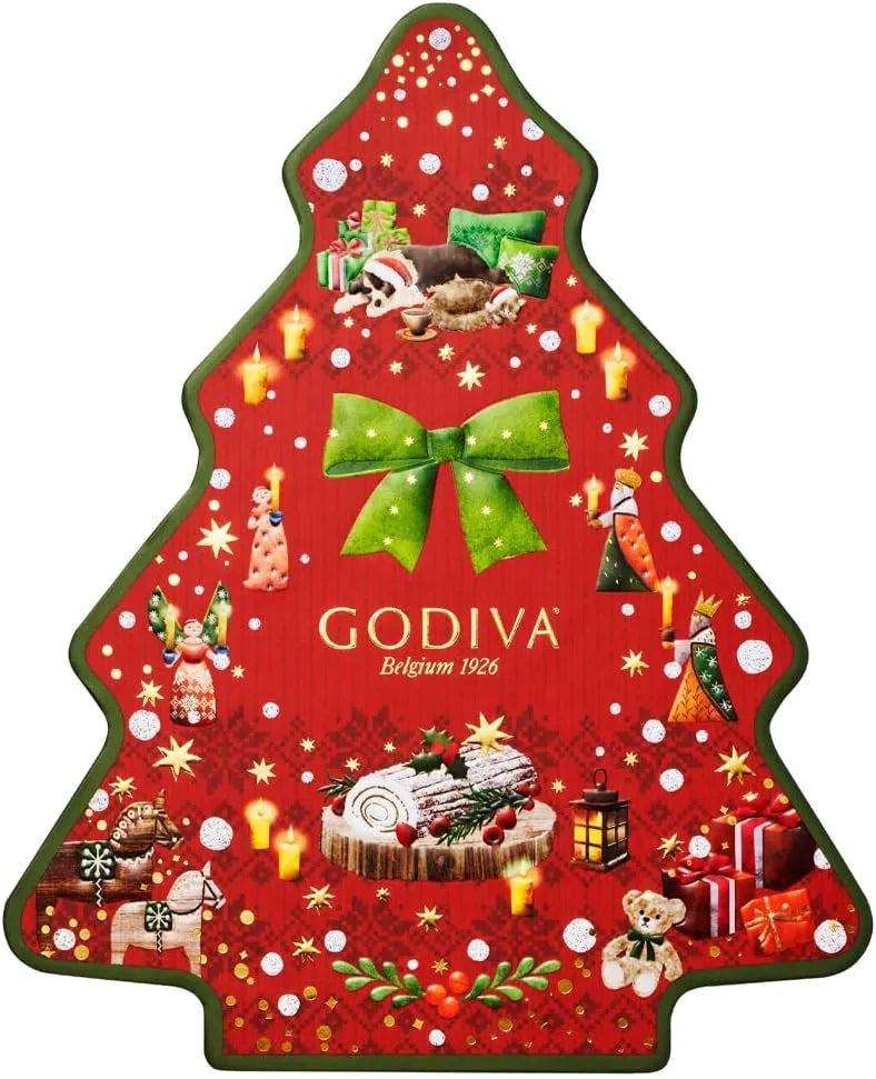Godiva Christmas Bush de Noel Tree Selection Pack of 10 Chocolates