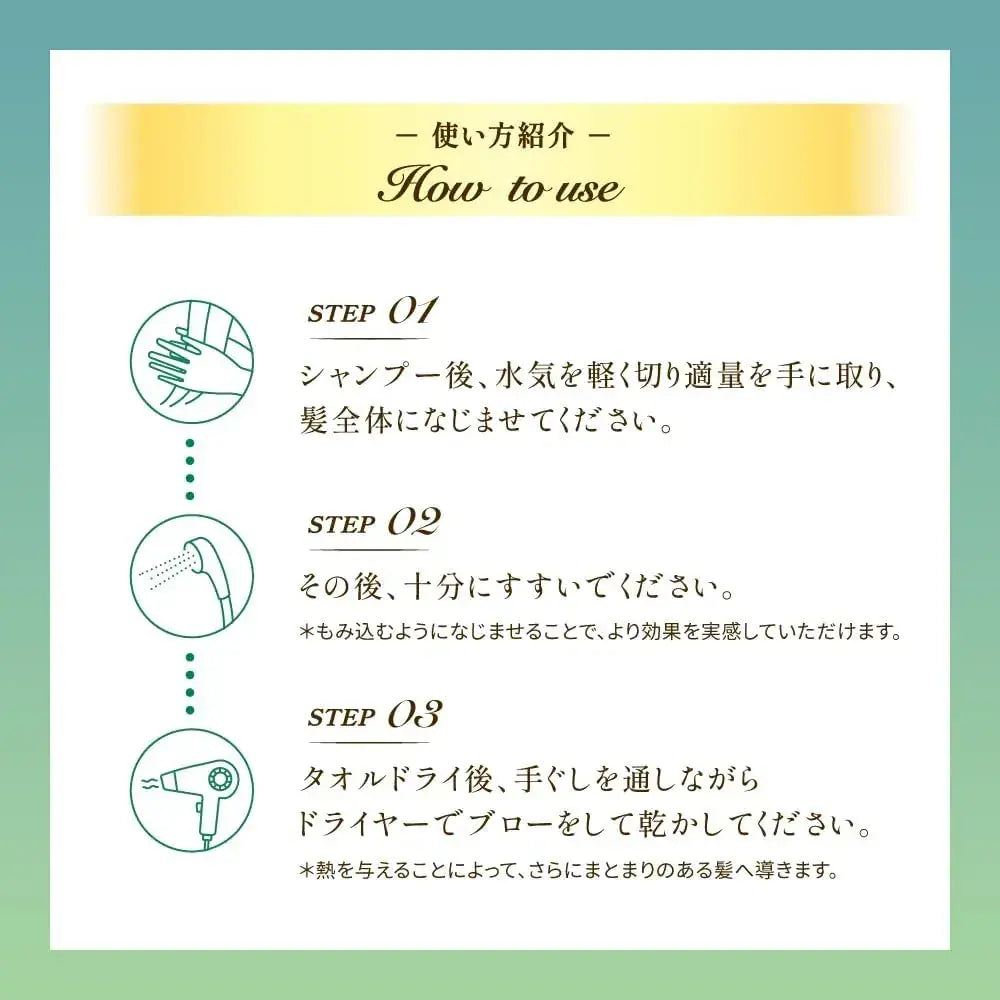 Gyutto Corset Hair Mask Toste Treatment Curl Care Frizz Repair