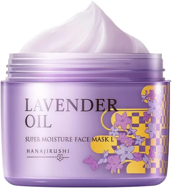 HanaJirushi Lavender Oil Face Mask with Vitamin E 7.8 oz