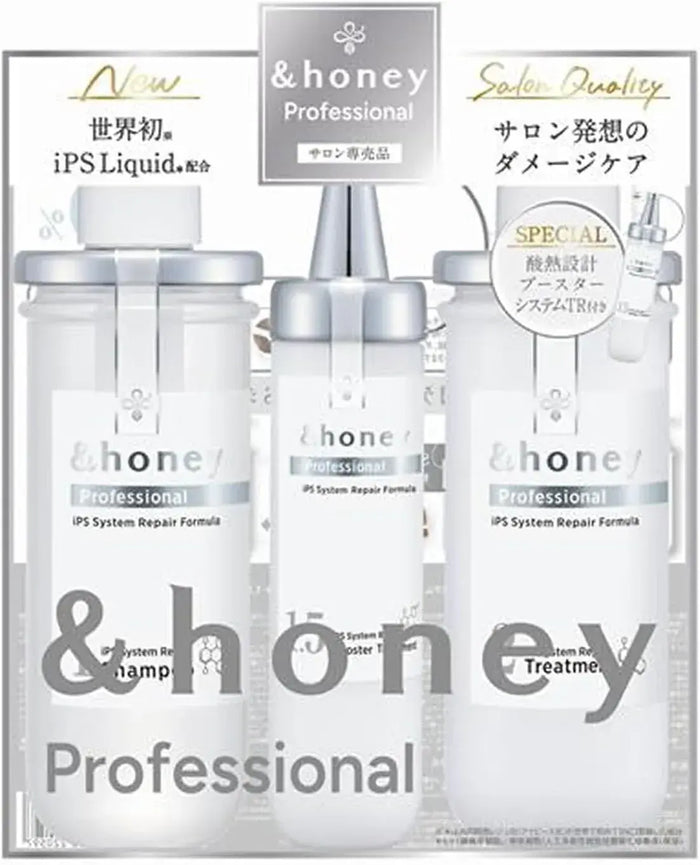 Honey Professional Repair Triple Set Shampoo Treatment Booster