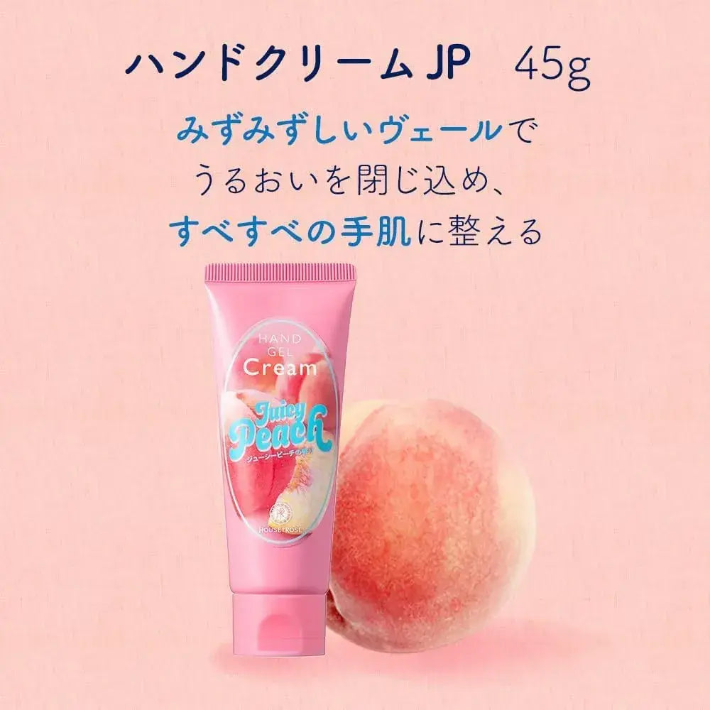 House of Rose Hand Gel Cream Juicy Peach Scent Moisturizing 45g