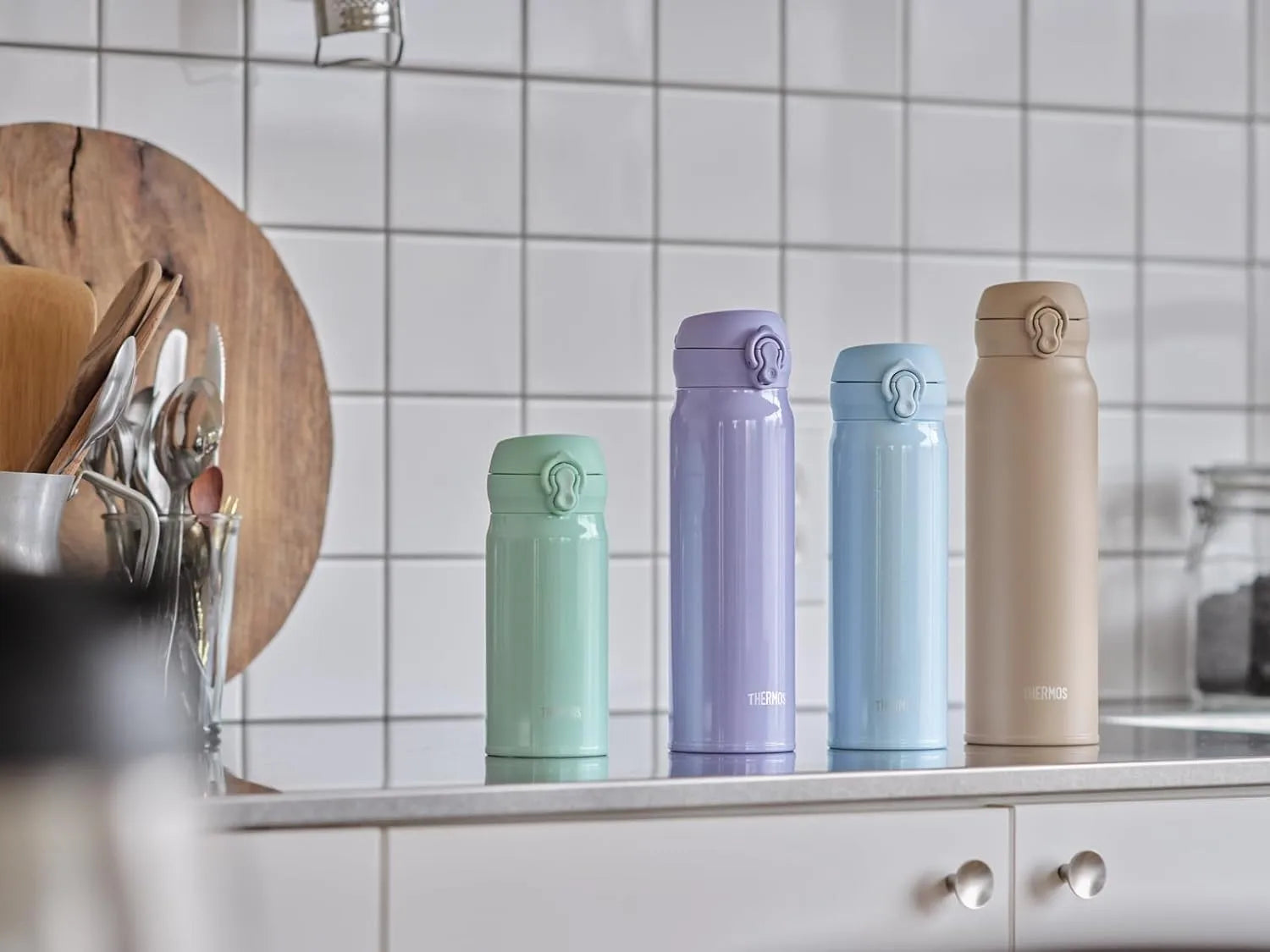 JNL-S600 SMPL Vacuum Insulated Thermos Water Bottle 20.3 fl oz Smoke Purple Thermos