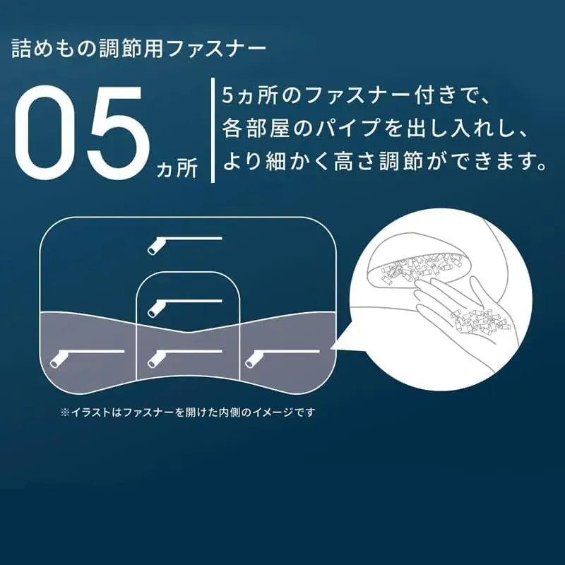 K-Biyori Adjustable Pillow Premium Model Washable Neck Support