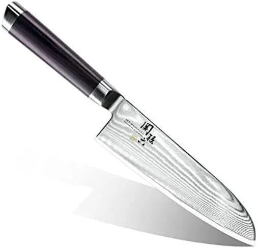 Kai Genuine Sekimoroku Santoku Knife Damascus AE5200 Stainless Steel Clad Composite 11.5 Inch No-brand goods