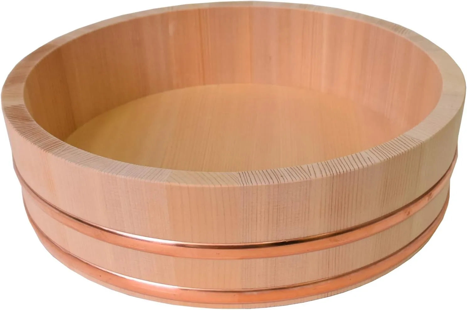 Kiso Crafts Ohitsu Wooden Sawara Sushi Rice Stand Made in Japan - 13 Inch (33 cm)
- 4582119767211