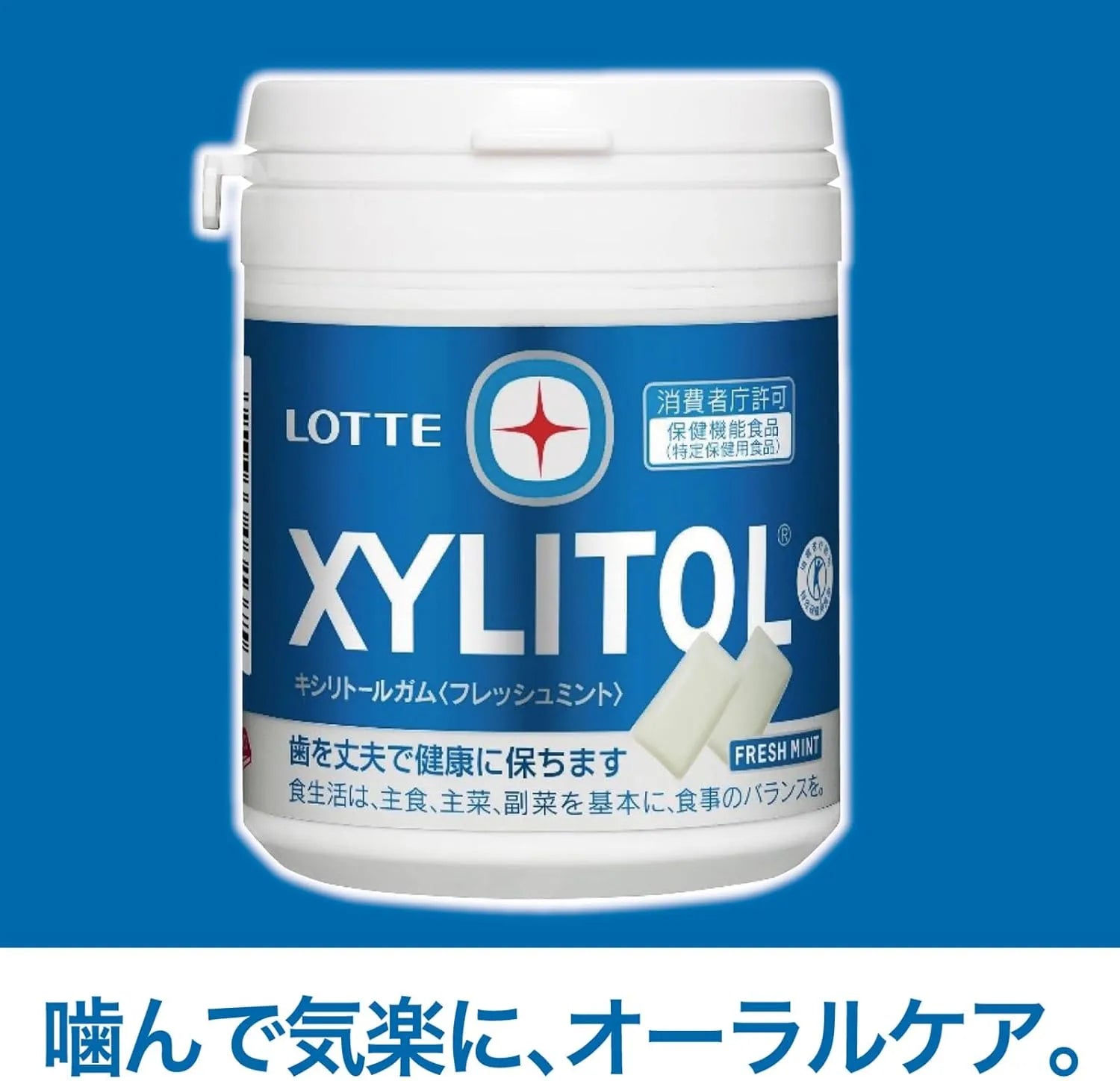 Lotte Xylitol Gum Fresh Mint Chewing Gum