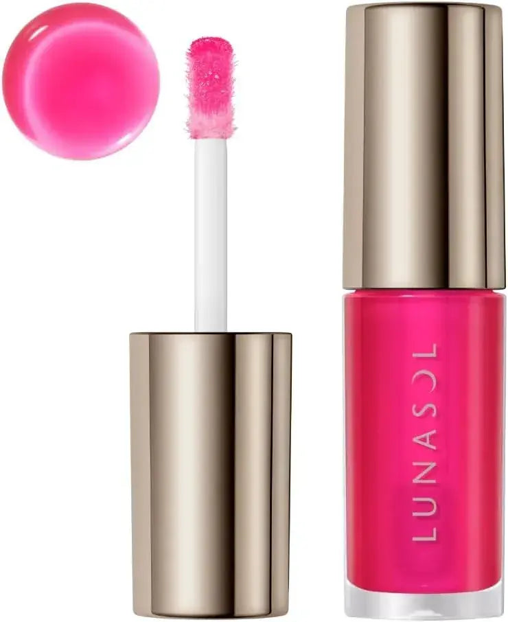 Lunasol Deui Reflect Lip Oil 02 Glossy Vibrant Fuchsia Pink