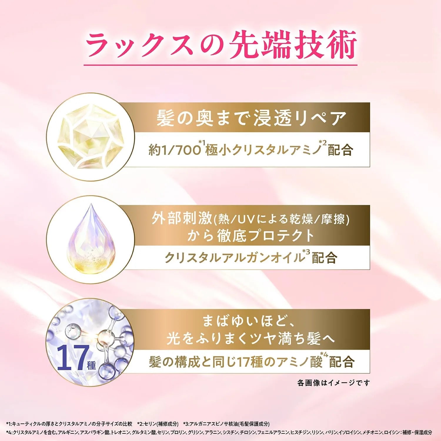 Lux Hair Crystal Sakura Shampoo Conditioner Pump Set 15oz