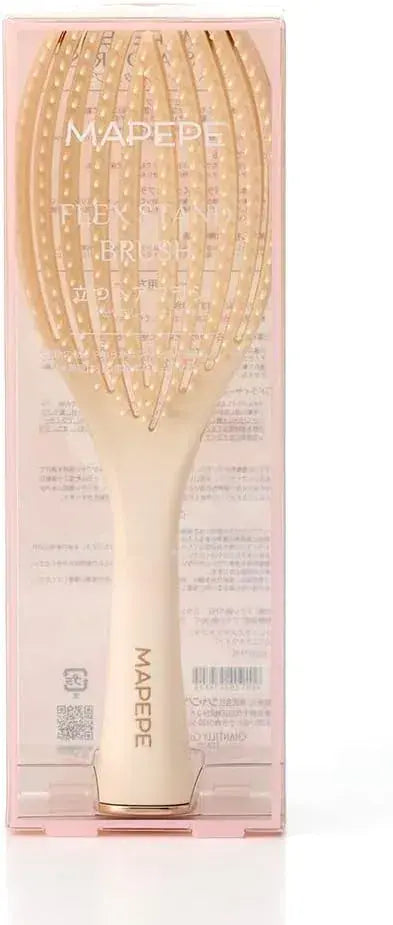 Mapepe Flex Stand Brush Hair Styling Tool - Vanilla White - 4901604574705