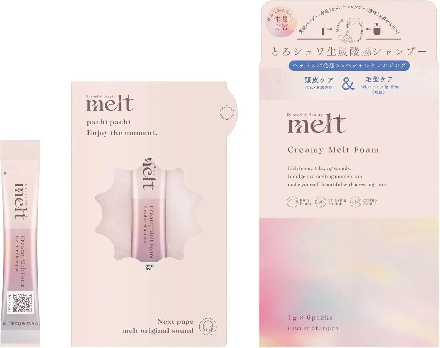 Melt Creamy Melt Foam with Carbonated Powder 6 Pack Geranium Muguet