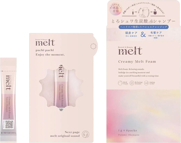 Melt Creamy Melt Foam with Carbonated Powder 6 Pack Geranium Muguet