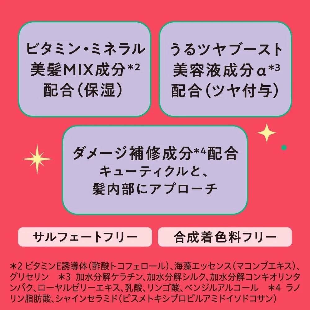 Mememe Moist Boost Treatment Pump 13.5 oz Red Kiwi & Freesia