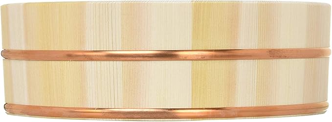 Miyabi Urushi Kogei Japan Hangiri Sawara Wooden Rice Mixing Bowl 48Cm