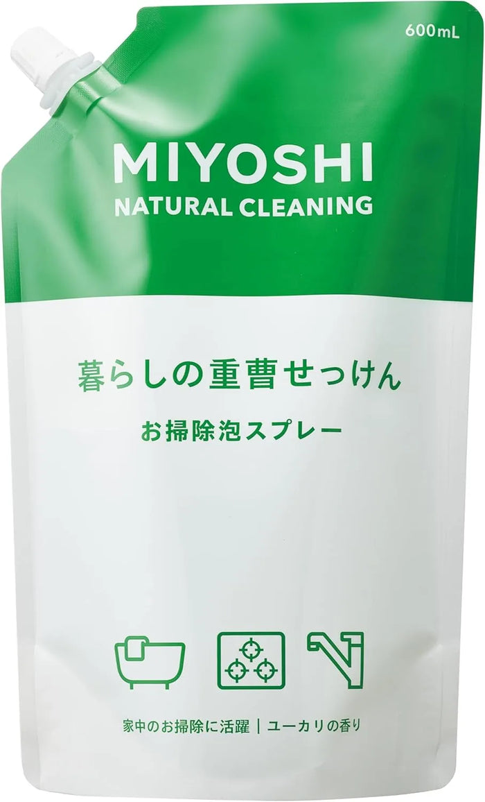 Miyoshi Baking Soda Soap Foam Spray with Spout 600ml Bottle