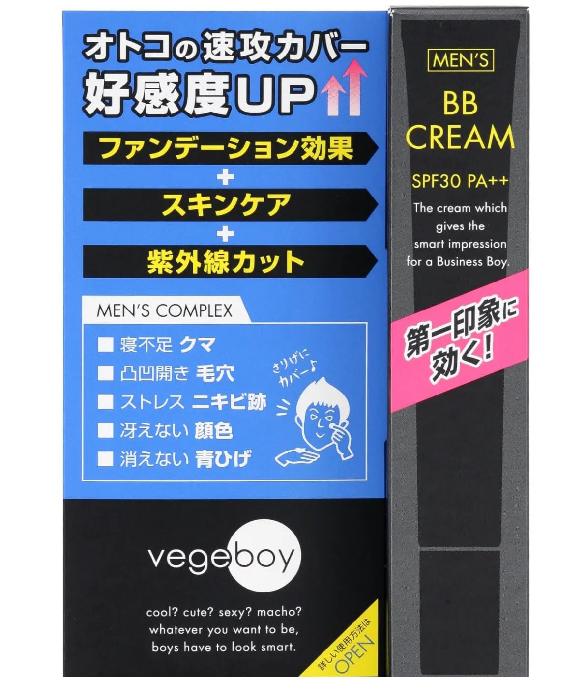 Vegeboy Men BB Cream SPF30/ PA++ 20g - Face Makeup Product For Men Made In Japan