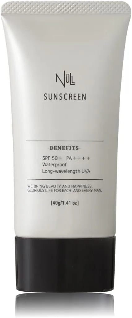 NULL Sunscreen Men Waterproof Face and Full Body SPF50 PA Long UVA Compatible 1.4 oz by MENS NULL