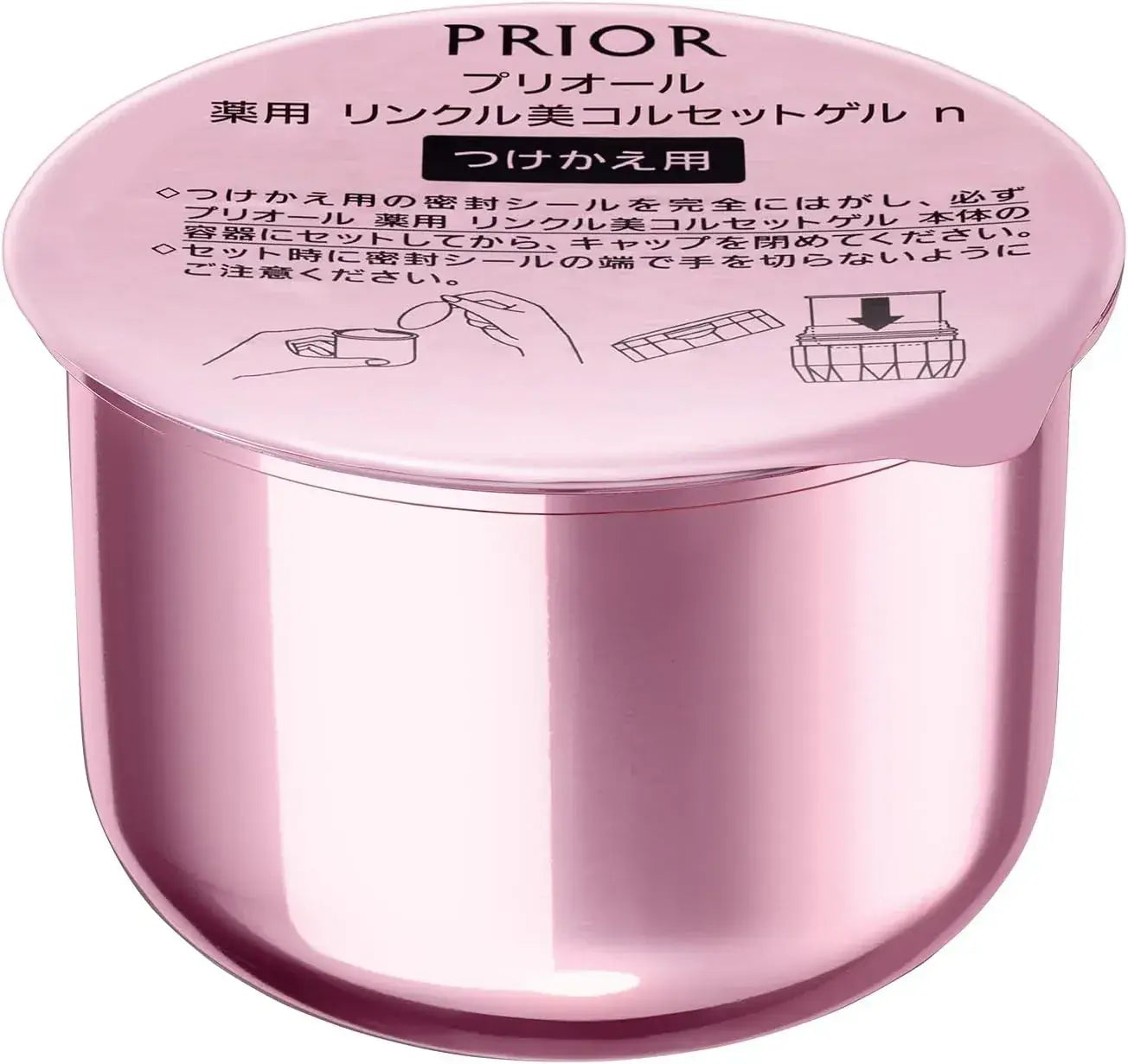 Prior All-in-One Medicated Cooling Wrinkle Beauty Corset Gel - Refill 90g - 4909978257965