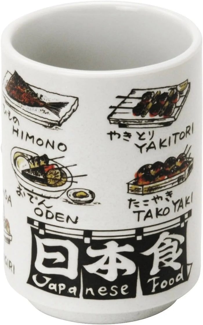 Rin Kinnosuke Sushi Yumi Tea Cup Japanese Pattern 7x10 cm