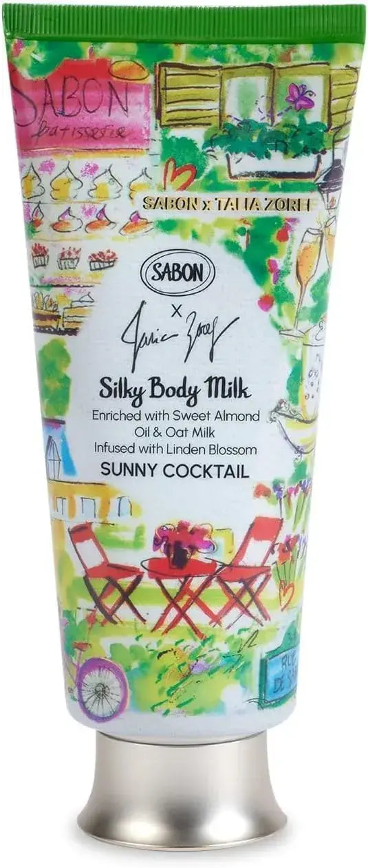 Sabon Body Scrub Exfoliating Skincare Product - Silky Body Milk Sunny Cocktail 200ml - 4570109769536