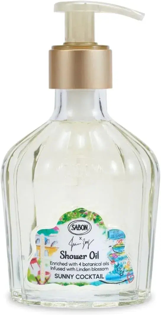 Sabon Body Scrub Exfoliating Skincare Product - Sunny Cocktail Shower Oil 8.1 fl oz - 4570109768669