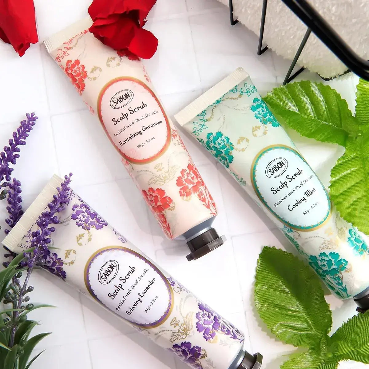 Sabon Head Scrub Replenishing Geranium Scalp Care