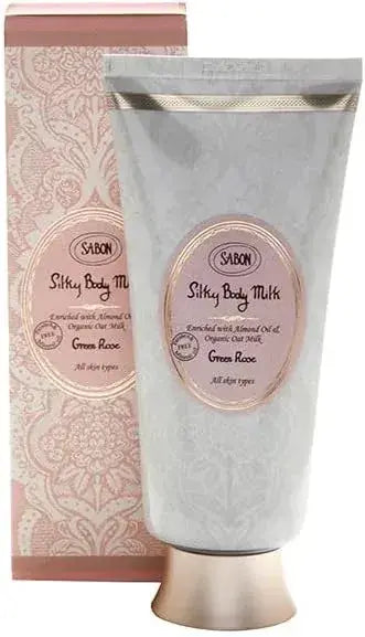Sabon Silky Body Milk Green Rose Scent 7.8 fl oz 200 ml