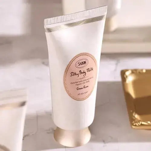 Sabon Silky Body Milk Green Rose Scent 7.8 fl oz 200 ml