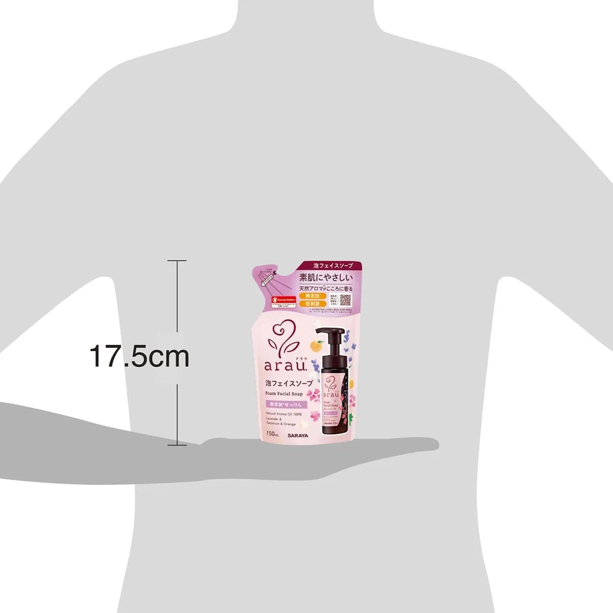 Saraya Alau Foaming Face Soap Refill 5.1 fl oz 150 ml