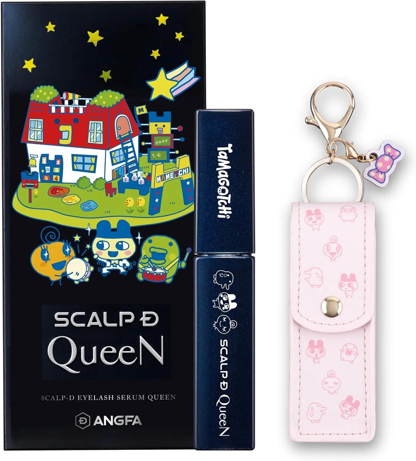 Scalp D Eyelash Serum Queen Tamagotchi Version with Beauty Case