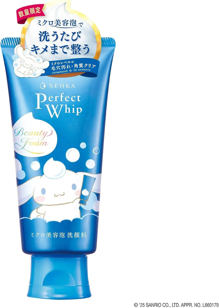 Senka Perfect Whip Face Foam Cinnamoroll Design Pore Care Moisture
