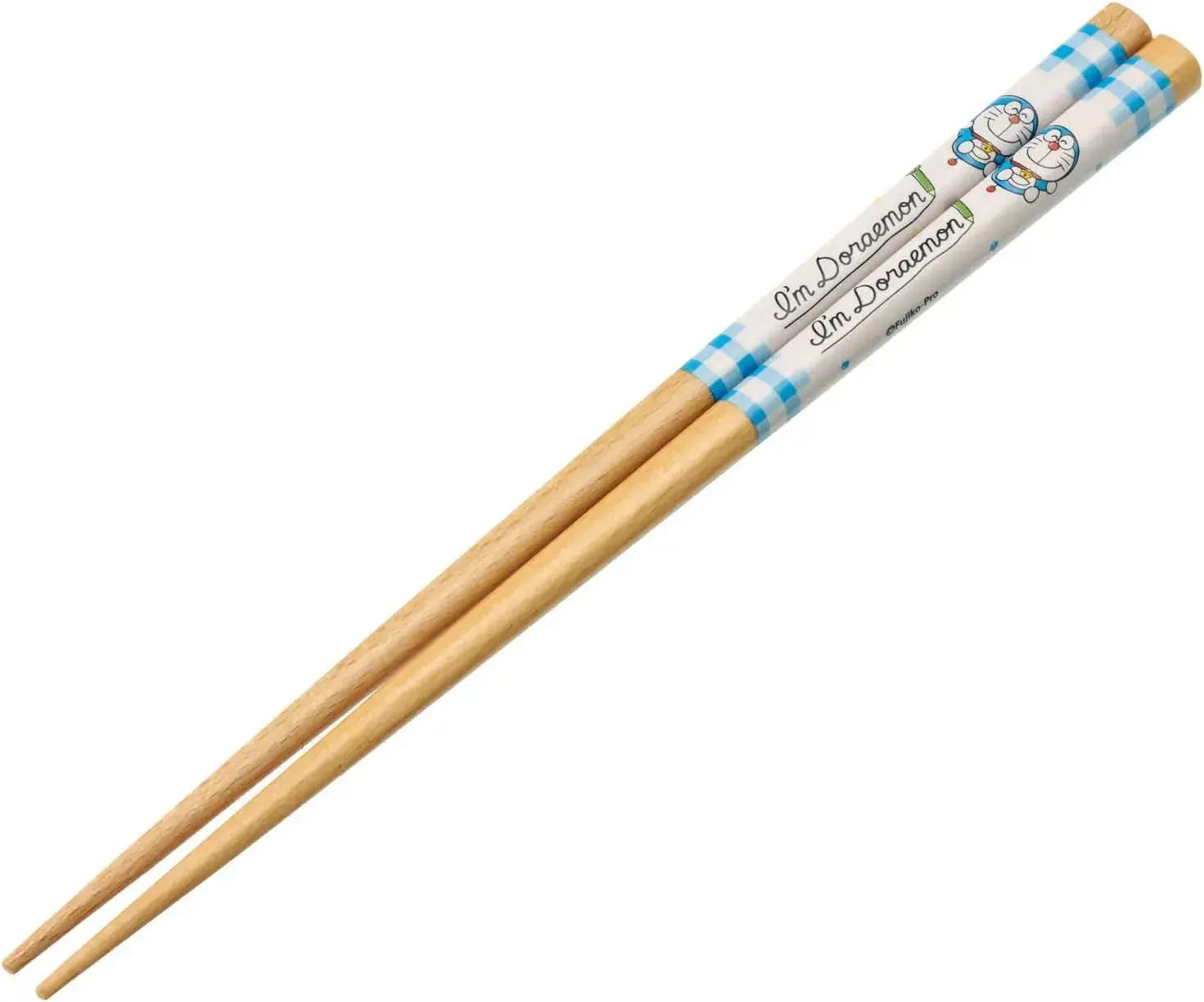 Skater Square Wooden Chopsticks with Rounded Tips Doraemon Design