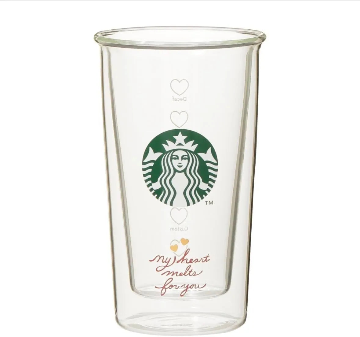 Starbucks Valentine 2026 Double Wall Heat Resistant Glass 355ml