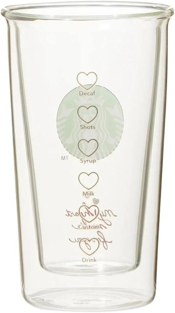 Starbucks Valentine 2026 Double Wall Heat Resistant Glass 355ml