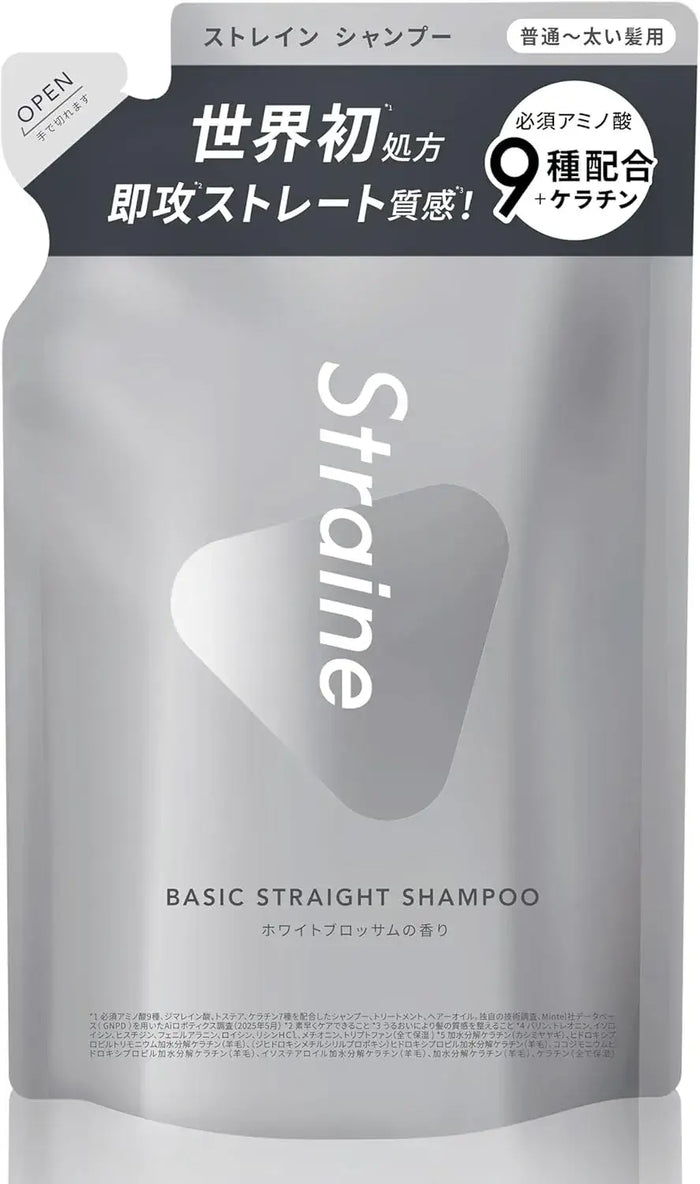 Straine Basic Straight Shampoo White Blossom Scent Refill 65ml