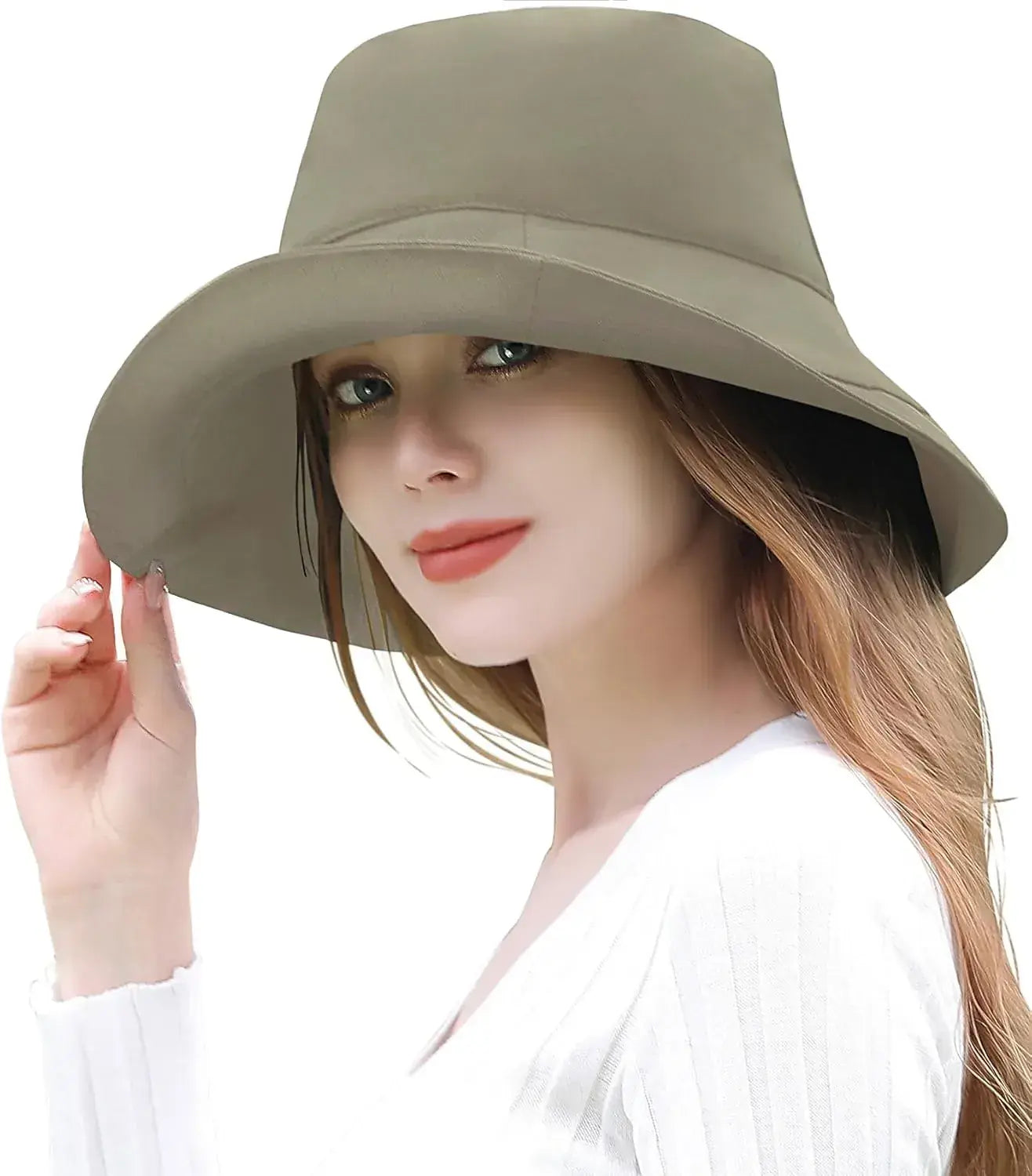 The Classic Tokyo UV Label 100 Percent UV Protection Sun Hat Women - 57cm Smoky Grey - 4595557031035